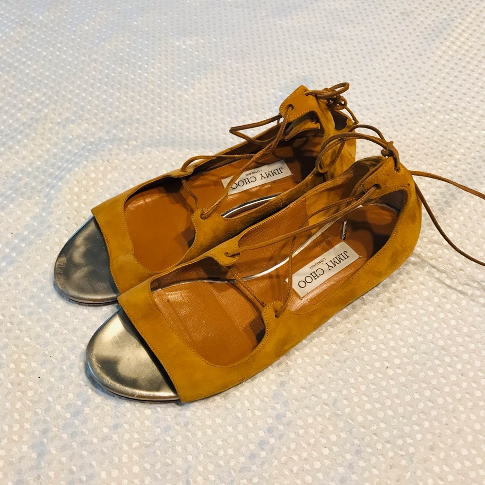 Jimmy choo‎ leather flats